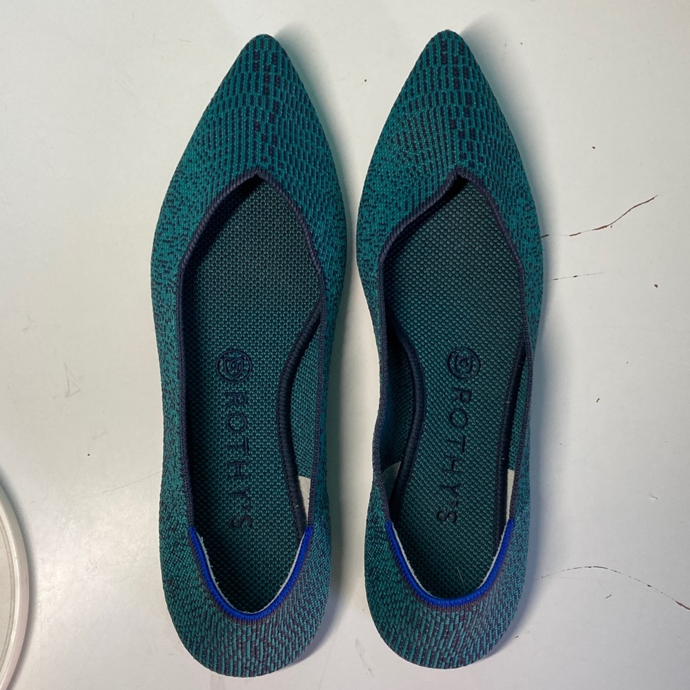 Green Pointy Toe Rothy’s Fits Womens Size 8 / 38.5